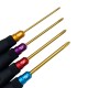 RJX 4pcs HSS titanized Phillips Screwdriver Tools 3.0 4.0 5.0 5.8mm Strength Insulated Anti-Slip Rubber Handle