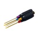 RJX 4pcs HSS titanized Flat Head Screw driver Tools 3.0 4.0 5.0 5.8mm High-Strength Insulated Anti-Slip Rubber Handle
