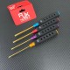 RJX 4pcs HSS titanized Flat Head Screw driver Tools 3.0 4.0 5.0 5.8mm High-Strength Insulated Anti-Slip Rubber Handle