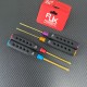 RJX 4pcs HSS titanized Flat Head Screw driver Tools 3.0 4.0 5.0 5.8mm High-Strength Insulated Anti-Slip Rubber Handle