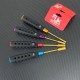 RJX 4pcs HSS titanized 4.0 5.5 7.0 8.0mm Nut Drivers High-Strength Insulated Anti-Slip Rubber Handle