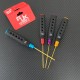 RJX 4Pcs HSS Titanized Hex Screwdriver 1.5 2.0 2.5 3.0mm High-Strength Insulated Anti-Slip Rubber Handle