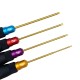 RJX 4Pcs HSS Titanized Hex Screwdriver 1.5 2.0 2.5 3.0mm High-Strength Insulated Anti-Slip Rubber Handle