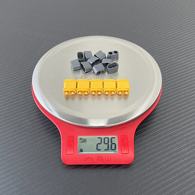 RJXHOBBY 5 Sets Amass  UH60 Male Female Bullet Connectors Power Plugs(with caps) for RC Lipo Battery