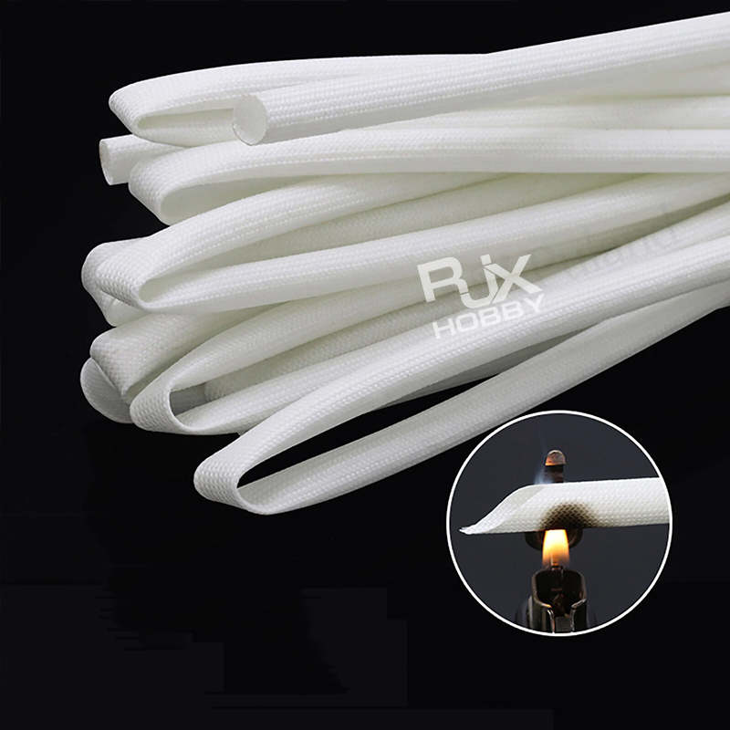 RJXHOBBY 200meters 1-2.5mm Heat Resistant Sleeving Cable Wire HIGH TEMP Fiberglass Insulating Sleeve