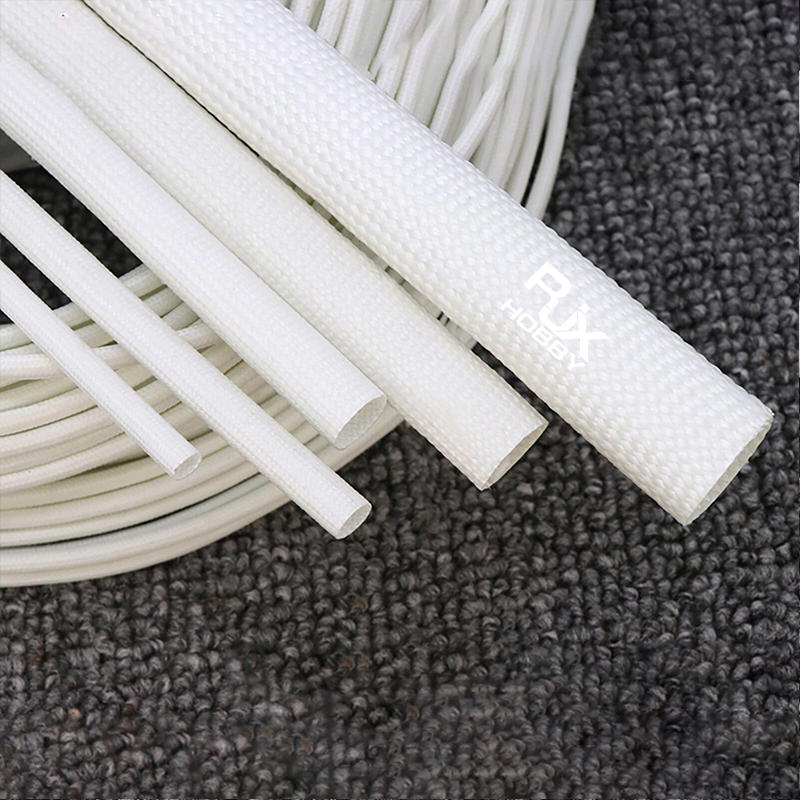RJXHOBBY 200meters 1-2.5mm Heat Resistant Sleeving Cable Wire HIGH TEMP Fiberglass Insulating Sleeve