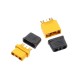 RJXHOBBY 5 Sets Amass ICX301 XT30 2+1 Plug Connector Male Female signal Pin for FPV Drone Adapter