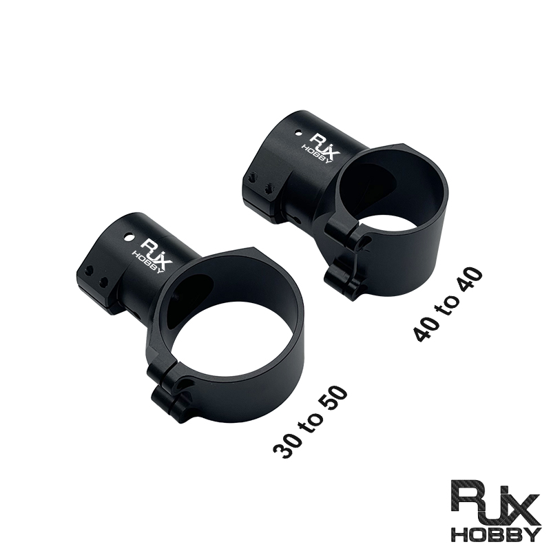 RJXHOBBY 1pcs Landing Gear Aluminum Alloy Tee Tripod 30 to 50mm / 40 to 40mm Carbon Fiber Tube Connector