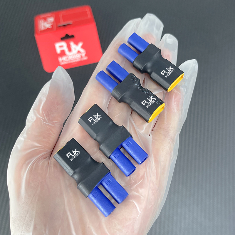 RJXHOBBY 5pcs XT60 Male to EC5 Female Connector Adapter 