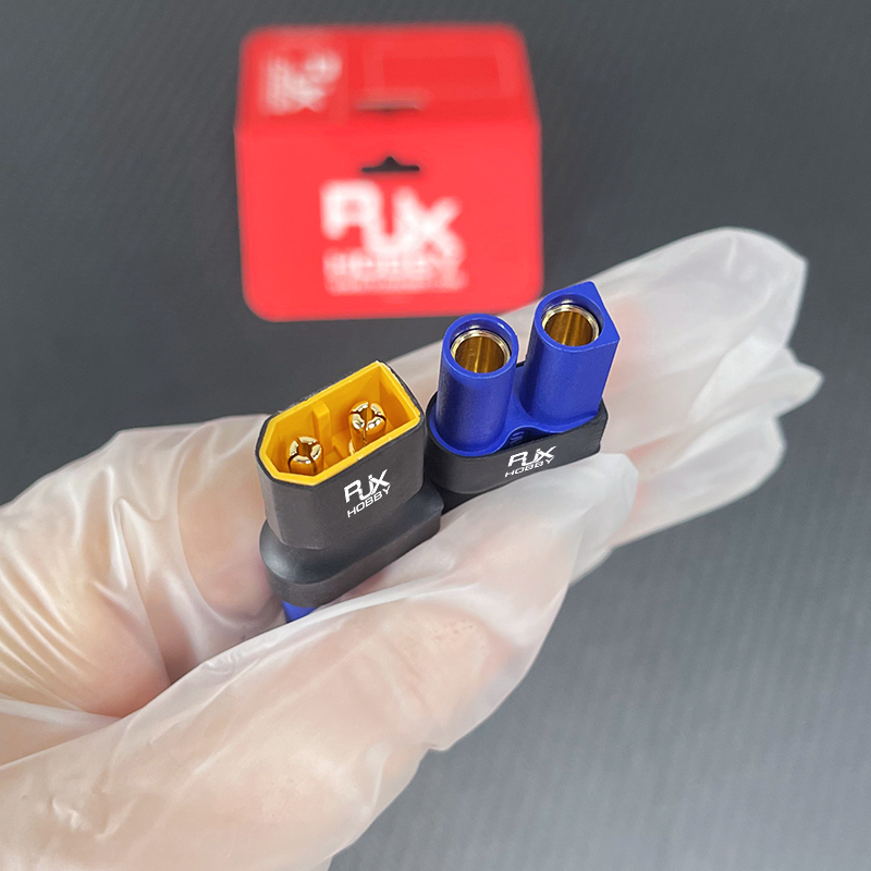 RJXHOBBY 5pcs XT60 Male to EC5 Female Connector Adapter 