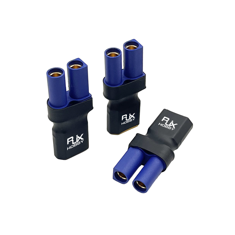 RJXHOBBY 5pcs XT60 Male to EC5 Female Connector Adapter 