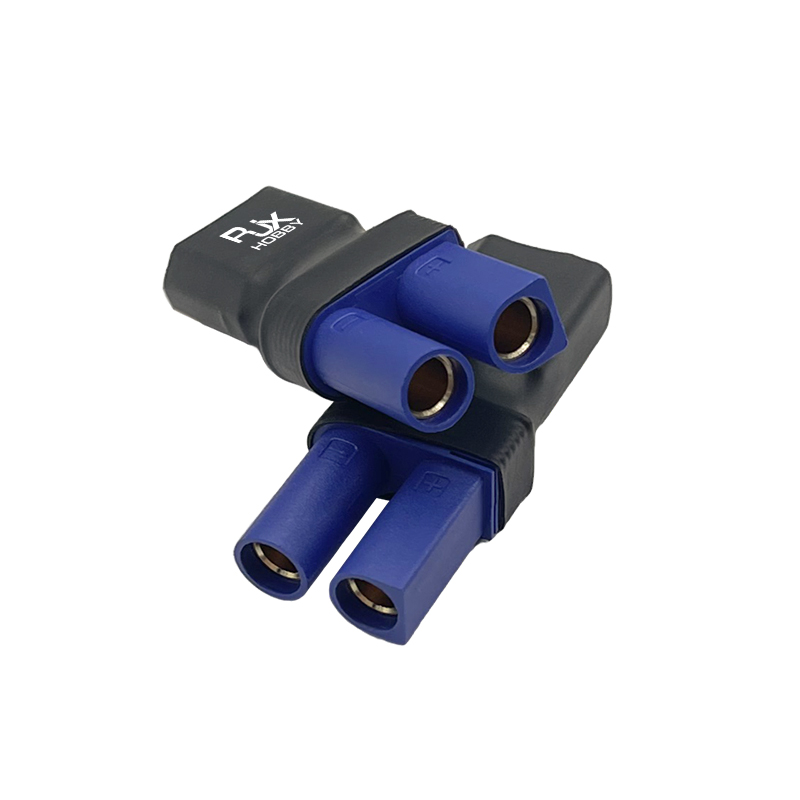 RJXHOBBY 5pcs XT60 Male to EC5 Female Connector Adapter 