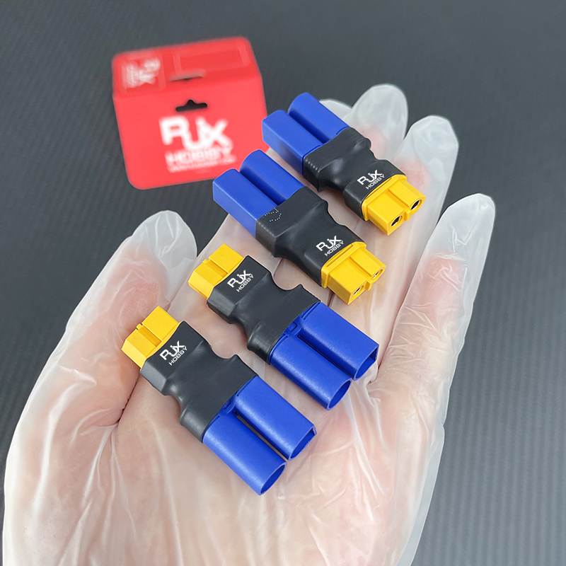 RJXHOBBY 5pcs XT60 Female to EC5 Male Connector Adapter 