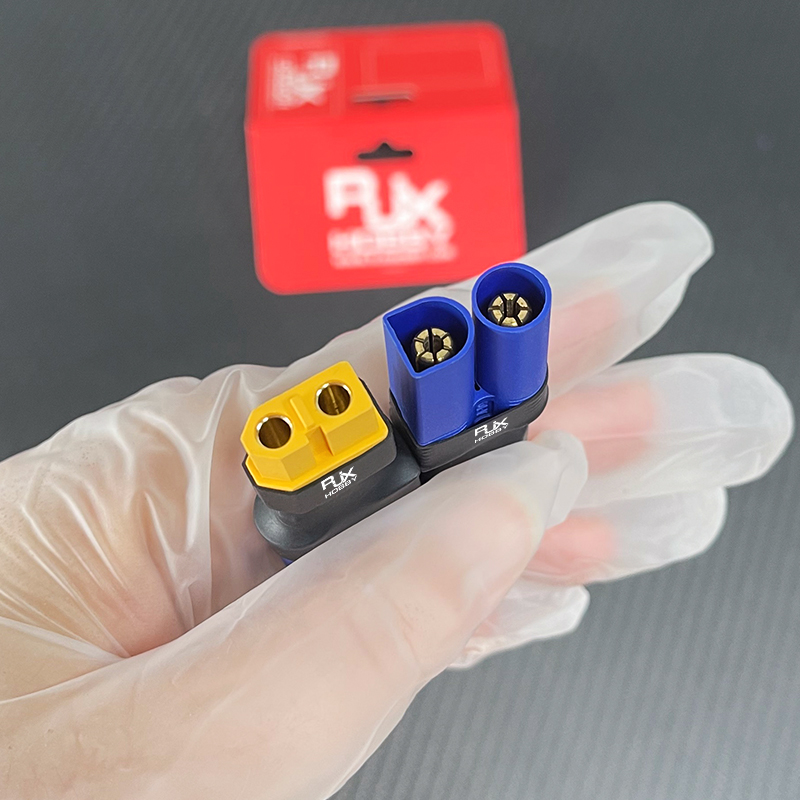 RJXHOBBY 5pcs XT60 Female to EC5 Male Connector Adapter 