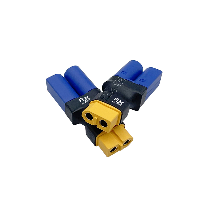 RJXHOBBY 5pcs XT60 Female to EC5 Male Connector Adapter 