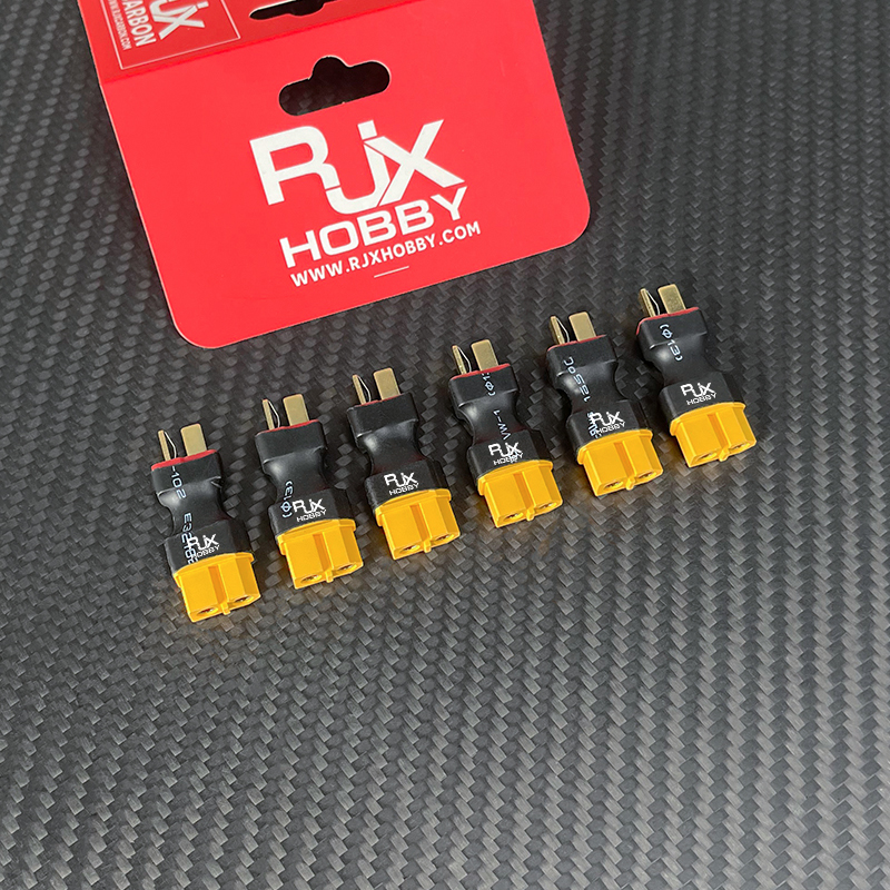 RJXHOBBY 5pcs  XT60 Female to Male T -Plug Connector Adapter 