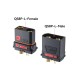 RJX 1Pair QS8P-L Battery Connector Large Current Golden Plated Male Female Plugs with Sheath