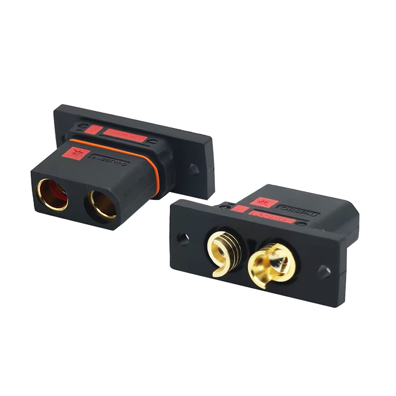 RJX 1Pair QS8P-U Battery Connector Large Current Golden Plated Male Female Plugs 