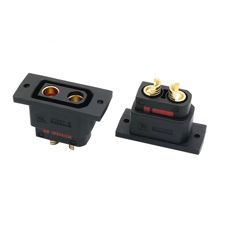 RJX 1Pair QS8P-S Battery Connector Large Current Golden Plated Male Female Plugs 