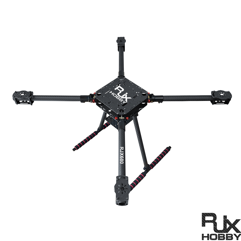 RJX 680 4 Axis Carbon Fiber Quadcopter Frame Umbrella Folding Drone