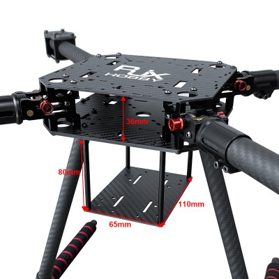 RJX 680 4 Axis Carbon Fiber Quadcopter Frame Umbrella Folding Drone