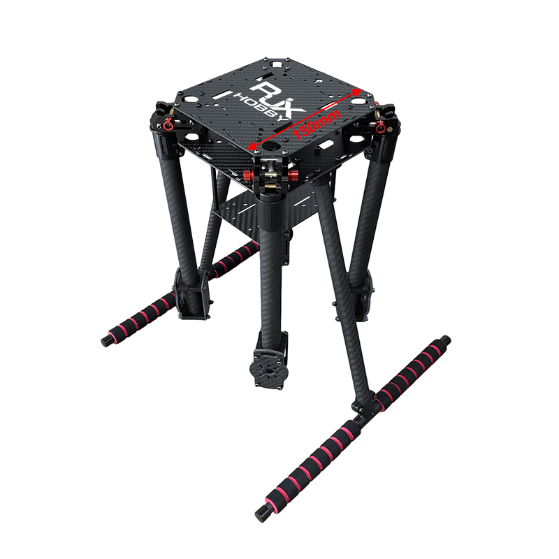 RJX 680 4 Axis Carbon Fiber Quadcopter Frame Umbrella Folding Drone