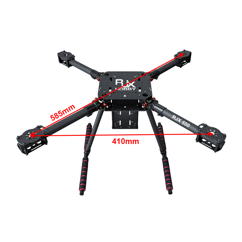 RJX 550 4 Axis Carbon Fiber Quadcopter Frame Umbrella Folding Drone
