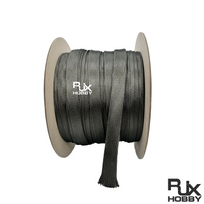RJX 5M 4-40mm Braided Carbon Fibre Sleeve High Strength Wear-Resistant Telescopic Braided Mesh Tube