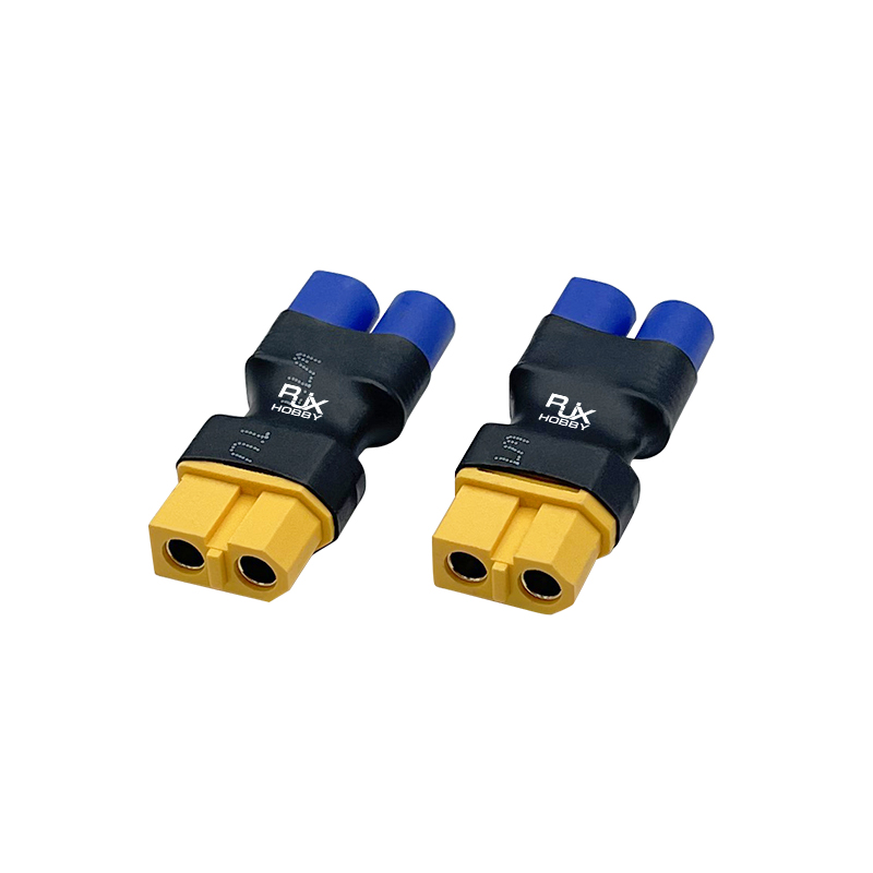 RJXHOBBY 5pcs XT60 Female to EC3 Male Connector Adapter
