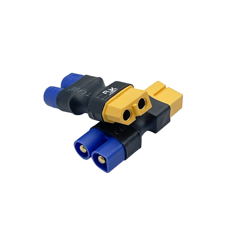RJXHOBBY 5pcs XT60 Female to EC3 Male Connector Adapter