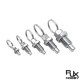 RJX 10pcs Stainless Steel Pull Ring Knob Split Spring Positioning Lock Grip Screw Indexing Pin M6M8M10M12M16