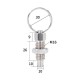 RJX 10pcs Stainless Steel Pull Ring Knob Split Spring Positioning Lock Grip Screw Indexing Pin M6M8M10M12M16