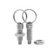 RJX 10pcs Stainless Steel Pull Ring Knob Split Spring Positioning Lock Grip Screw Indexing Pin M6M8M10M12M16