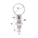 RJX 10pcs Stainless Steel Pull Ring Knob Split Spring Positioning Lock Grip Screw Indexing Pin M6M8M10M12M16