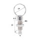 RJX 10pcs Stainless Steel Pull Ring Knob Split Spring Positioning Lock Grip Screw Indexing Pin M6M8M10M12M16