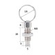 RJX 10pcs Stainless Steel Pull Ring Knob Split Spring Positioning Lock Grip Screw Indexing Pin M6M8M10M12M16