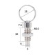 RJX 10pcs Stainless Steel Pull Ring Knob Split Spring Positioning Lock Grip Screw Indexing Pin M6M8M10M12M16