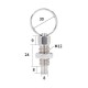 RJX 10pcs Stainless Steel Pull Ring Knob Split Spring Positioning Lock Grip Screw Indexing Pin M6M8M10M12M16