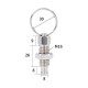 RJX 10pcs Stainless Steel Pull Ring Knob Split Spring Positioning Lock Grip Screw Indexing Pin M6M8M10M12M16