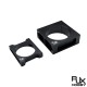 RJX 1pcs 60mm/80mm Alum Pipe clamps for carbon fiber tube