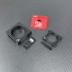 RJX 1pcs 60mm/80mm Alum Pipe clamps for carbon fiber tube