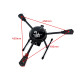 RJX 450 3-Axis Carbon Fiber triaxial Frame  Kit with Motor Mounts ﻿
