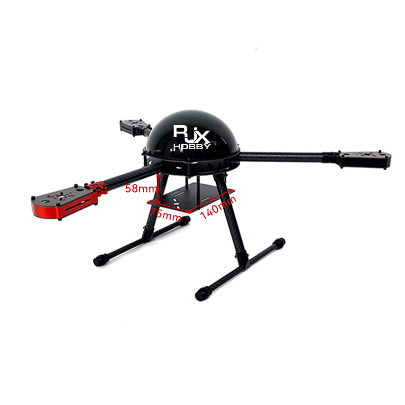 RJX 450 3-Axis Carbon Fiber triaxial Frame  Kit with Motor Mounts ﻿