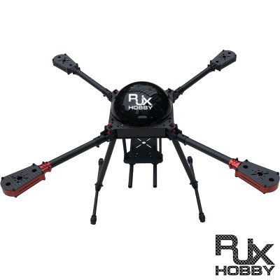 RJX650 4-Axis Carbon Fiber Umbrella Folding Quadcopter Frame with Motor Mounts