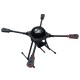 RJX650 4-Axis Carbon Fiber Umbrella Folding Quadcopter Frame with Motor Mounts
