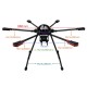 RJX850 6-Axis Carbon Fiber Umbrella Folding Hexacopter Frame with Motor Mounts