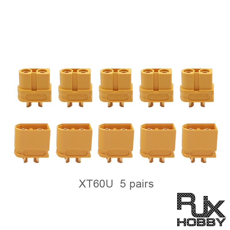 10 Pairs (20pcs) XT60 Male + Female Bullet Connector Plugs For RC Lipo Battery | Yellow