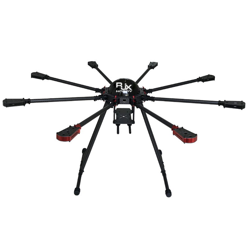 RJX950 8-Axis Carbon Fiber Umbrella Folding Hexacopter Frame with Motor Mounts
