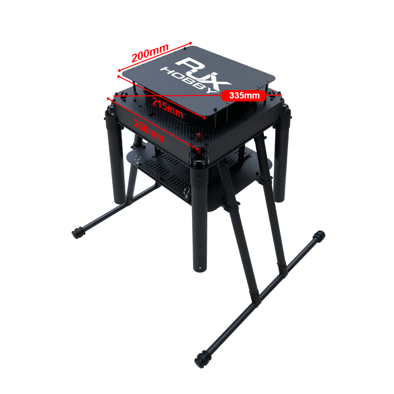 RJX950B 4-Axis Carbon Fiber Umbrella Folding Quadcopter Frame without motor mounts