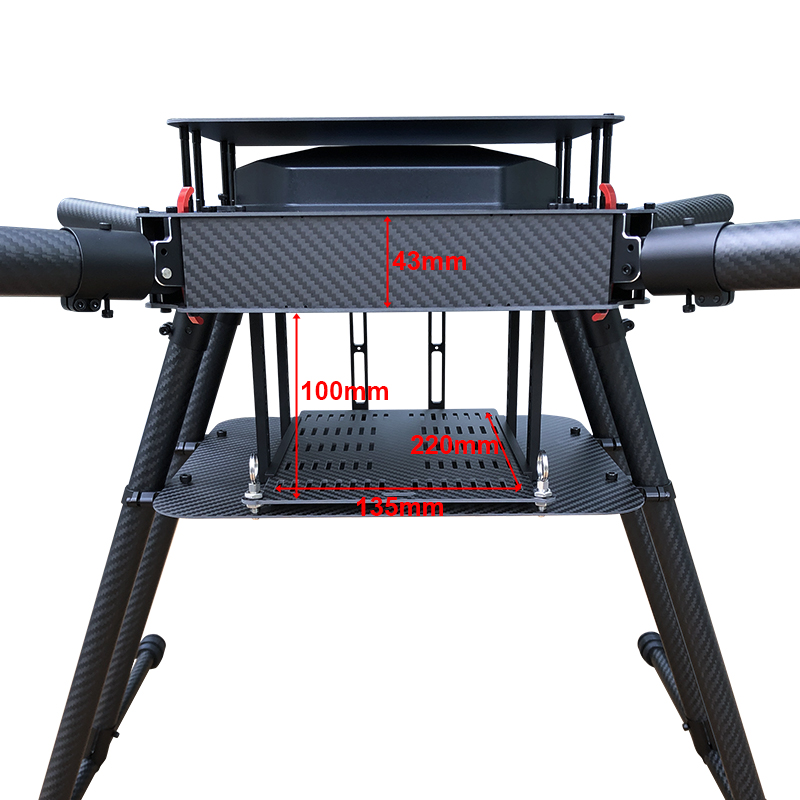 RJX950B 4-Axis Carbon Fiber Umbrella Folding Quadcopter Frame without motor mounts